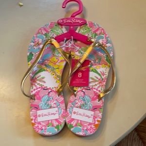 Lilly Pulitzer flip flops-NWT